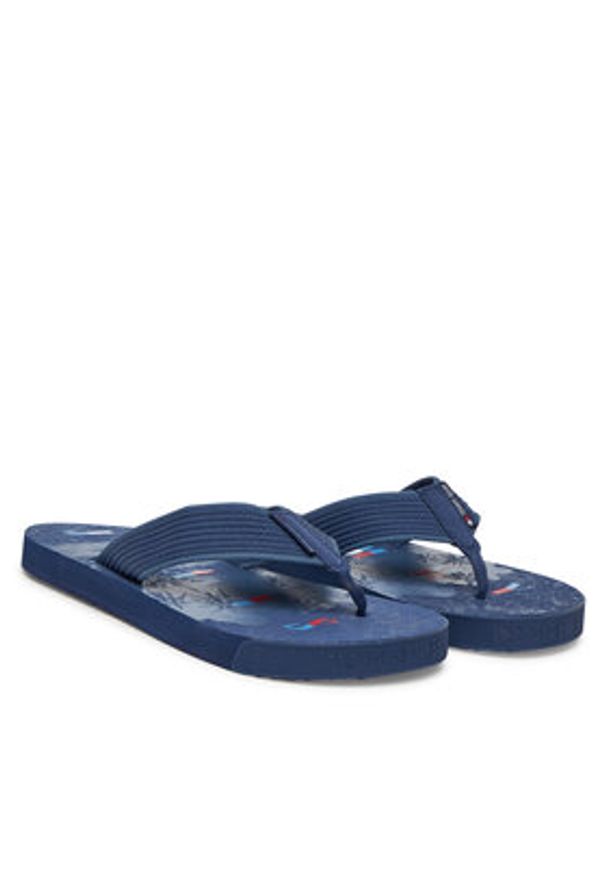Tommy Jeans Japonki Tjm Elevated Beach Sandal EM0EM01561 Niebieski. Kolor: niebieski. Materiał: materiał