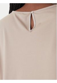 Weekend Max Mara Bluzka Zona 2615941011 Beżowy Relaxed Fit. Kolor: beżowy. Materiał: syntetyk #4