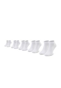 Jack & Jones - Jack&Jones Zestaw 5 par niskich skarpet męskich Jacdongo Socks 5 Pack Noos 12120278 Biały. Kolor: biały. Materiał: materiał