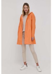 Rains kurtka 18340 A-Line Jacket damska kolor pomarańczowy przejściowa. Okazja: na co dzień. Kolor: pomarańczowy. Materiał: materiał. Styl: casual #5