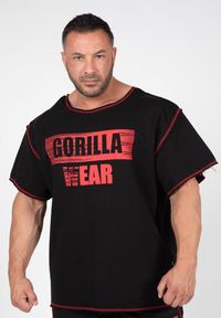GORILLA WEAR - Wallace Top do ćwiczeń - Czarny/Czerwony. Kolor: czerwony. Sport: fitness