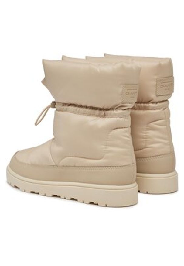GANT - Gant Śniegowce Sannly Mid Boot 27548367 Beżowy. Kolor: beżowy. Materiał: materiał