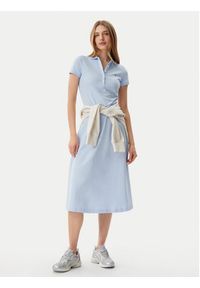 Tommy Jeans Sukienka codzienna DW0DW20383 Błękitny Regular Fit. Okazja: na co dzień. Kolor: niebieski. Materiał: bawełna. Typ sukienki: proste. Styl: casual #5