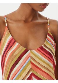 Vero Moda Sukienka letnia Ellie 10345251 Pomarańczowy Regular Fit. Kolor: pomarańczowy. Materiał: wiskoza. Sezon: lato #2