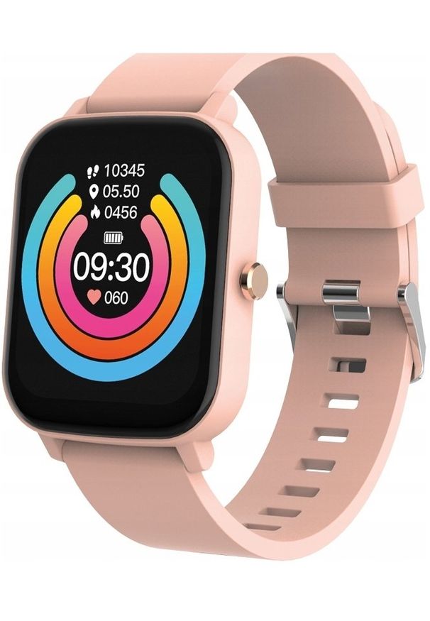 Smartwatch GepardWatches Maxlife smartwatch MXSW-110 pudrowy róż. Rodzaj zegarka: smartwatch. Kolor: różowy