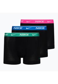 Bokserki męskie Nike Everyday Cotton Stretch Trunk 3 pary. Kolor: czarny, wielokolorowy