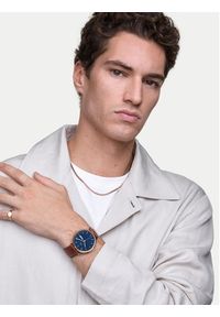 Daniel Wellington Zegarek Classic Day Display 40 DW00100830 Różowe złoto. Kolor: wielokolorowy, różowy, złoty. Materiał: skóra #2