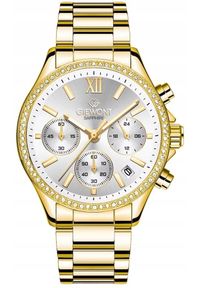 Zegarek Giewont Zegarek Damski Giewont Sapphire Złoto Srebrny GW3670-B2. Kolor: srebrny, złoty, wielokolorowy #1