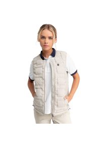 SIROKO - Kamizelka ocieplana do golfa damska Royal-W Sand. Typ kołnierza: golf. Kolor: beżowy. Sport: golf #1