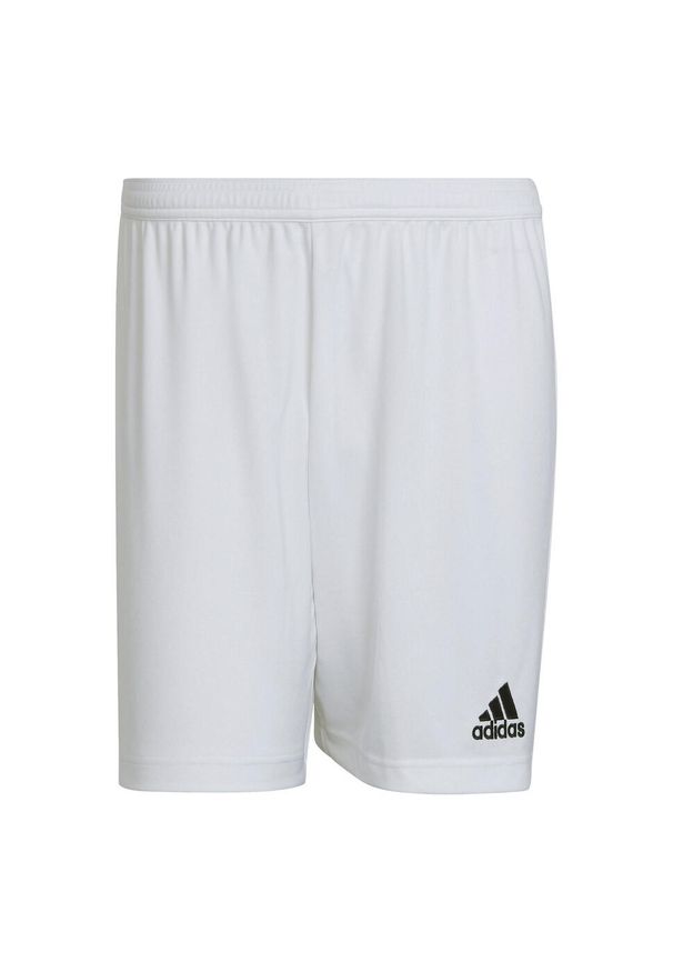 Adidas - Spodenki piłkarskie męskie adidas Entrada 22. Kolor: biały. Materiał: poliester. Sport: piłka nożna