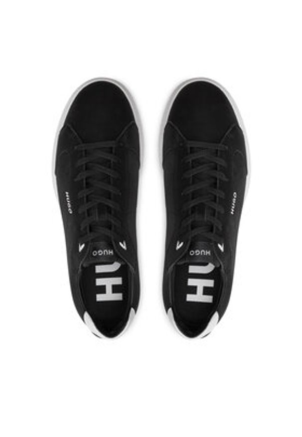 Hugo Sneakersy Riven Tenn 50524249 Czarny. Kolor: czarny. Materiał: materiał
