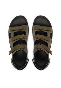 CAT Footwear Sandały Cadent P726617 Khaki. Kolor: brązowy. Materiał: skóra, nubuk #2