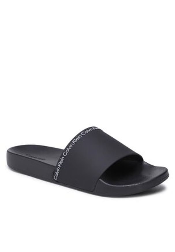 Klapki Calvin Klein - Pool Slide Rubber HM0HM00981 Ck Black BEK. Kolor: czarny
