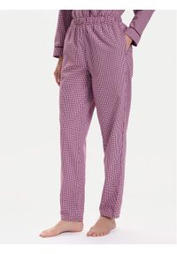 United Colors of Benetton - United Colors Of Benetton Spodnie piżamowe 4MYG3F00M Bordowy Regular Fit. Kolor: czerwony. Materiał: bawełna #1