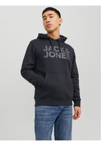 Jack & Jones Bluza Corp 12152840 Czarny Standard Fit. Kolor: czarny. Materiał: syntetyk, bawełna #1
