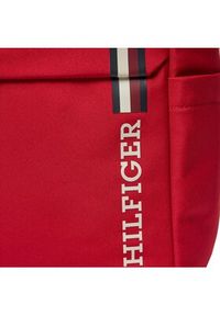TOMMY HILFIGER - Tommy Hilfiger Plecak Th Monotype Rolltop Backpack AM0AM11792 Czerwony. Kolor: czerwony. Materiał: materiał #4
