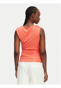 Marciano Guess Top G6GP02 K3068 Koralowy Slim Fit. Kolor: pomarańczowy. Materiał: wiskoza #5