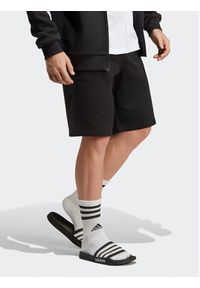 Adidas - adidas Szorty sportowe Essentials Big Logo French Terry Shorts IC9401 Czarny Regular Fit. Kolor: czarny. Materiał: bawełna. Styl: sportowy #7