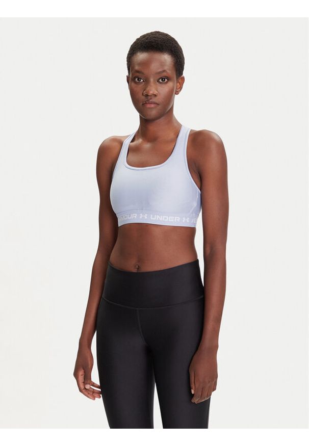 Under Armour Biustonosz sportowy Crossback Mid Bra 1361034-539 Niebieski Compression Fit. Kolor: niebieski. Materiał: syntetyk