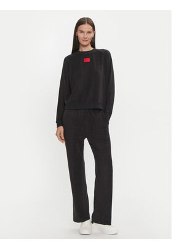 Hugo Spodnie piżamowe Snoozie 50523406 Czarny Regular Fit. Kolor: czarny. Materiał: syntetyk