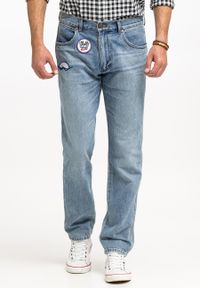 Wrangler - WRANGLER GREENSBORO MĘSKIE SPODNIE JEANSOWE JEANSY DŻINSY RACING INDIGO W15QBF22Y