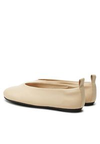 Calvin Klein Jeans Baleriny Ballerina Leather YW0YW01803 Beżowy. Kolor: beżowy. Materiał: skóra #5