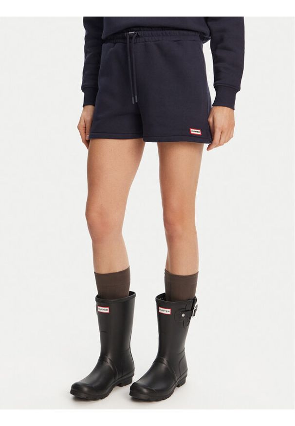 Hunter Szorty sportowe Lunan HARW0058251 Granatowy Regular Fit. Kolor: niebieski. Materiał: bawełna
