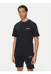 Jack & Jones - Jack&Jones Komplet t-shirt i szorty sportowe Beau 12277466 Granatowy Relaxed Fit. Kolor: niebieski. Materiał: bawełna. Styl: sportowy #4
