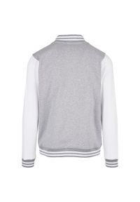 BUILD YOUR BRAND - Męska Kurtka Basic Varsity. Kolor: biały, wielokolorowy, fioletowy, szary