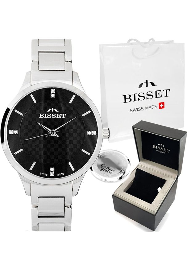 Zegarek Bisset Zegarek damski BIANCA-B z GRAWEREM