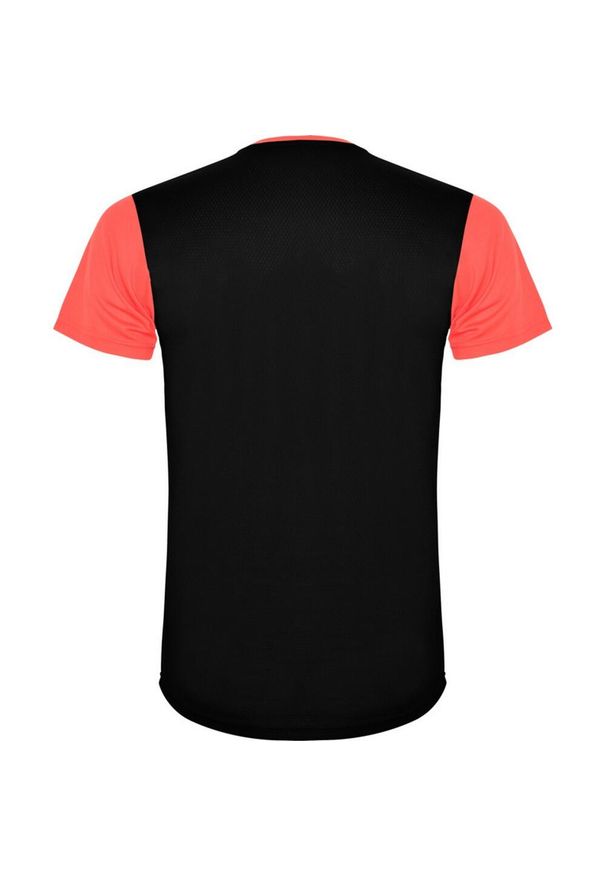 ROLY - Koszulka Sportowa Z Krótkim Rękawem Dla Dorosłych Unisex Detroit. Kolor: różowy, czarny, wielokolorowy, pomarańczowy. Długość rękawa: krótki rękaw. Długość: krótkie. Sport: turystyka piesza