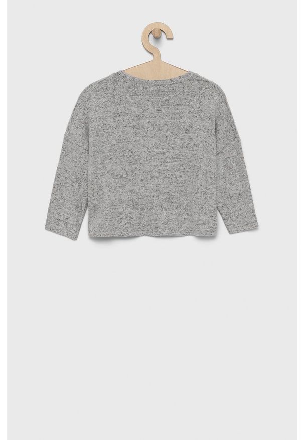 Name it sweter dziecięcy kolor szary lekki. Kolor: szary. Materiał: dzianina