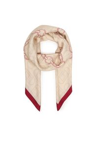 TOMMY HILFIGER - Tommy Hilfiger Szal Chain Silk Large Scarf AW0AW18277 Czerwony. Kolor: czerwony. Materiał: jedwab #1