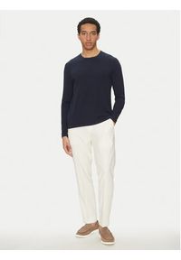 Michael Kors Sweter CB96080FE5 Granatowy Regular Fit. Kolor: niebieski. Materiał: bawełna #5