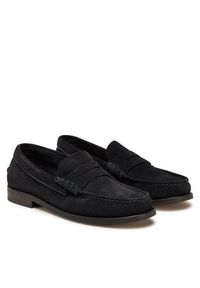 TOMMY HILFIGER - Tommy Hilfiger Mokasyny Classic Hilfiger Suede Loafer FM0FM05363 Granatowy. Kolor: niebieski. Materiał: skóra #3