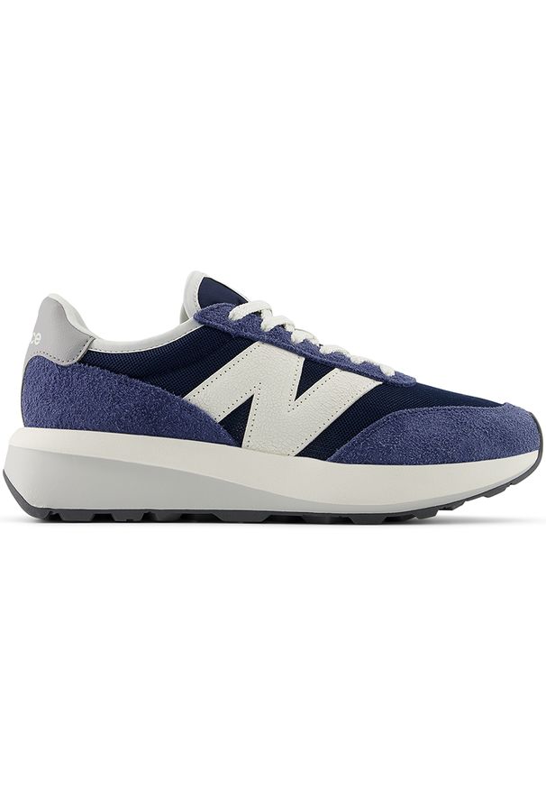 Buty unisex New Balance U370AG – niebieskie. Kolor: niebieski. Materiał: skóra, zamsz. Szerokość cholewki: normalna. Sezon: lato