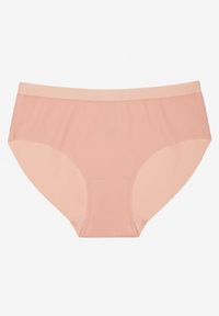 Renee - Różowe Klasyczne Majtki Typu Figi Davirosa. Kolor: różowy. Materiał: jeans