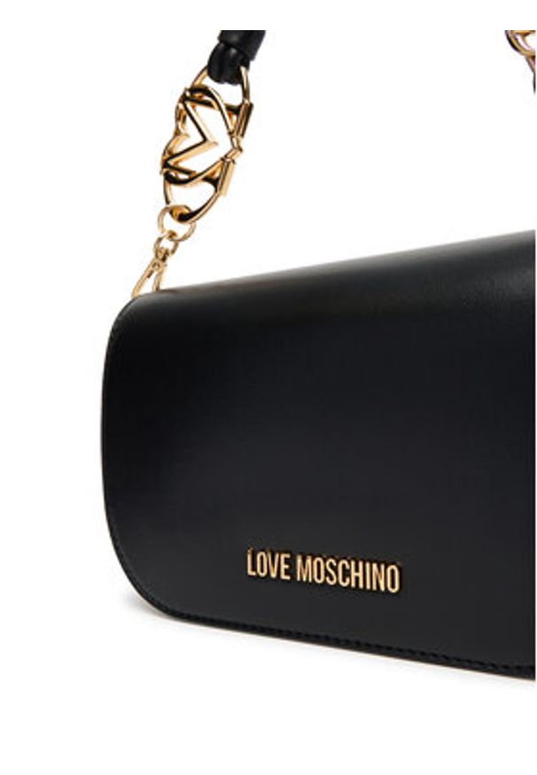 Love Moschino - LOVE MOSCHINO Torebka JC4049PP1NLF0000 Czarny. Kolor: czarny. Materiał: skórzane