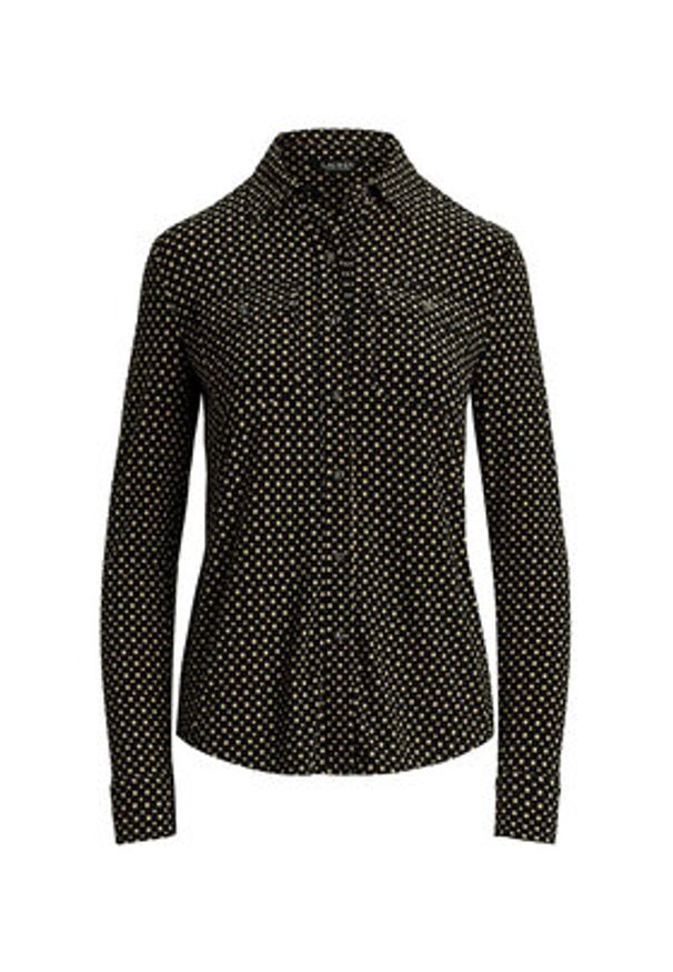 Lauren Ralph Lauren - LAUREN RALPH LAUREN Koszula 200971090001 Czarny Slim Fit. Kolor: czarny. Materiał: syntetyk