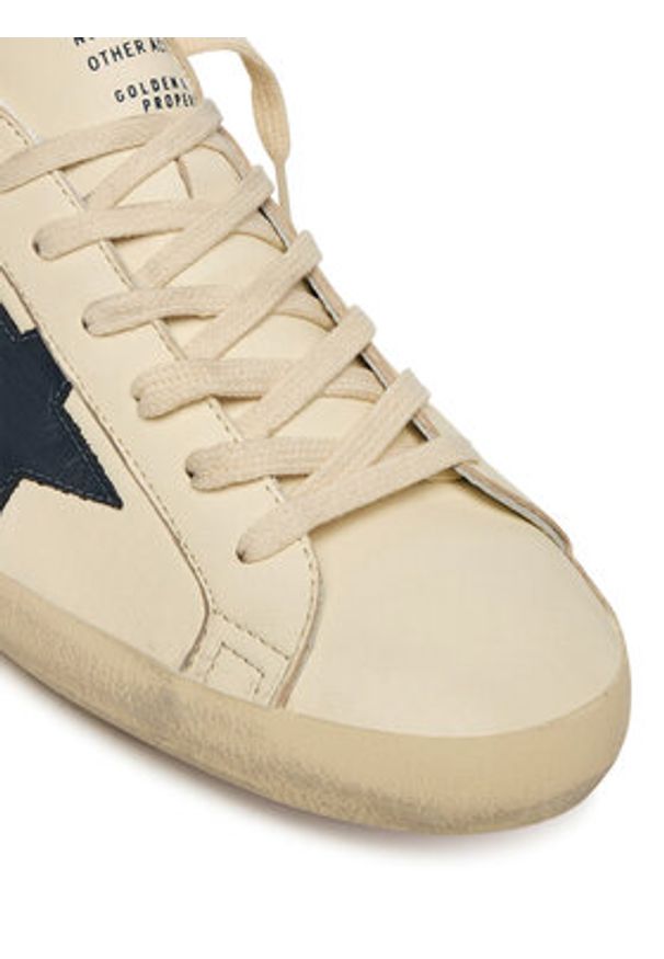 GOLDEN GOOSE - Golden Goose Sneakersy Super-Star Classic With List GMF00101.F004164.15430 Beżowy. Kolor: beżowy. Materiał: skóra