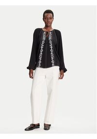 Desigual Bluzka Tallo 25WWBW07 Czarny Loose Fit. Kolor: czarny. Materiał: wiskoza #4