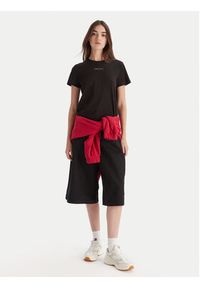 Tommy Jeans T-Shirt Linear DW0DW21964 Czarny Regular Fit. Kolor: czarny. Materiał: bawełna