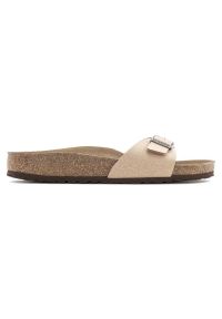 Klapki Birkenstock Madrid Bfbc 1020504 różowe. Kolor: różowy. Materiał: nubuk, mikrofibra, syntetyk, materiał, skóra. Wzór: motyw zwierzęcy