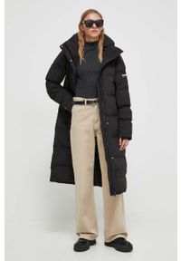 Superdry kurtka damska kolor czarny zimowa. Kolor: czarny. Materiał: materiał, włókno. Sezon: zima #5