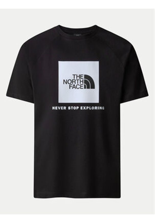 The North Face T-Shirt Redbox NF0A87NJ Czarny Regular Fit. Kolor: czarny. Materiał: bawełna