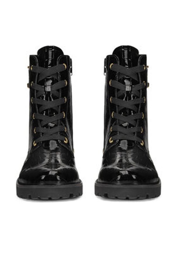 Remonte Trzewiki D8683-00 Czarny. Kolor: czarny. Materiał: skóra