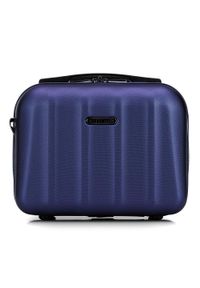 Wittchen - Komplet walizek z polikarbonu z teksturą. Kolor: niebieski. Materiał: guma. Styl: klasyczny #9