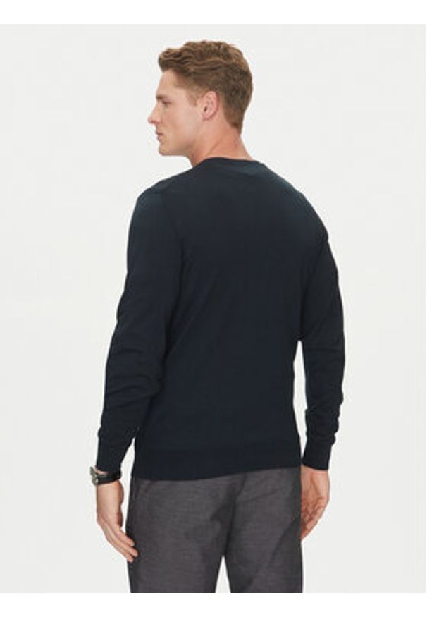 Marciano Guess Sweter 5GHR03 5861Z Granatowy Regular Fit. Kolor: niebieski. Materiał: bawełna