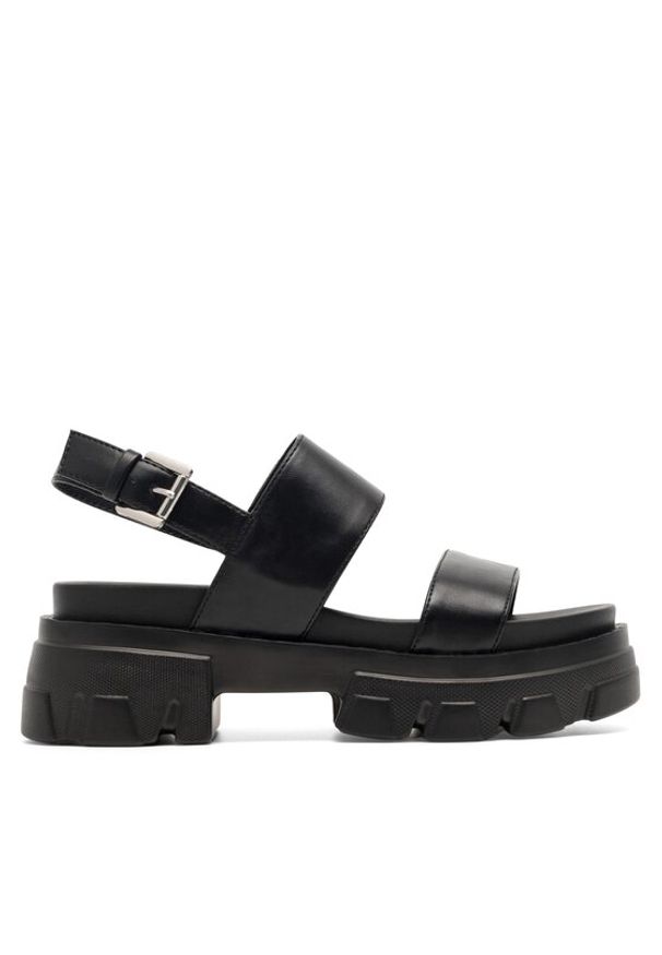 DeeZee Sandały Future Nostalgia WS87666-3 Czarny. Kolor: czarny. Materiał: skóra