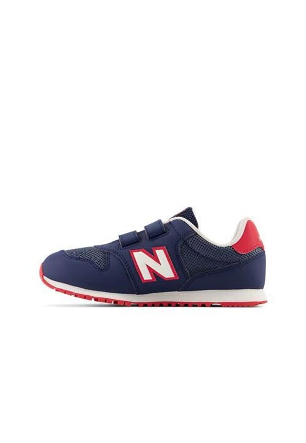 Buty do chodzenia dla dzieci New Balance 500. Zapięcie: sznurówki. Kolor: wielokolorowy, niebieski. Materiał: zamsz, materiał, syntetyk, tkanina. Szerokość cholewki: normalna. Sport: turystyka piesza